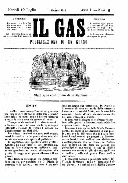 Il gas : pubblicazione di un grano