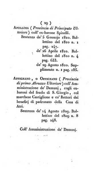 Bullettino delle sentenze emanate dalla Suprema commissione per le liti fra i già baroni ed i comuni