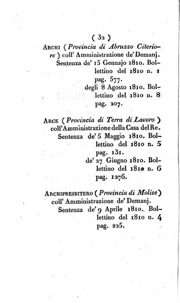 Bullettino delle sentenze emanate dalla Suprema commissione per le liti fra i già baroni ed i comuni