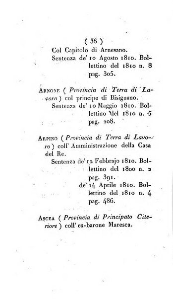 Bullettino delle sentenze emanate dalla Suprema commissione per le liti fra i già baroni ed i comuni