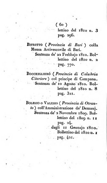 Bullettino delle sentenze emanate dalla Suprema commissione per le liti fra i già baroni ed i comuni