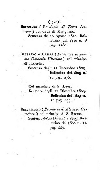 Bullettino delle sentenze emanate dalla Suprema commissione per le liti fra i già baroni ed i comuni