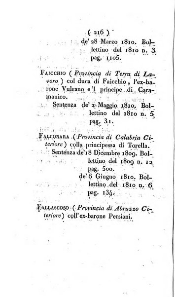 Bullettino delle sentenze emanate dalla Suprema commissione per le liti fra i già baroni ed i comuni