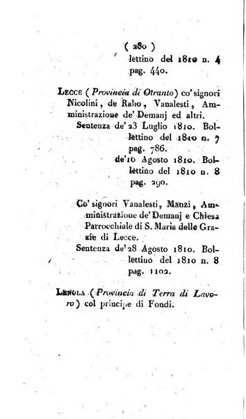 Bullettino delle sentenze emanate dalla Suprema commissione per le liti fra i già baroni ed i comuni