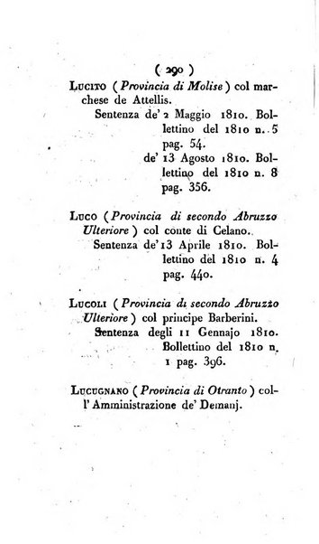 Bullettino delle sentenze emanate dalla Suprema commissione per le liti fra i già baroni ed i comuni