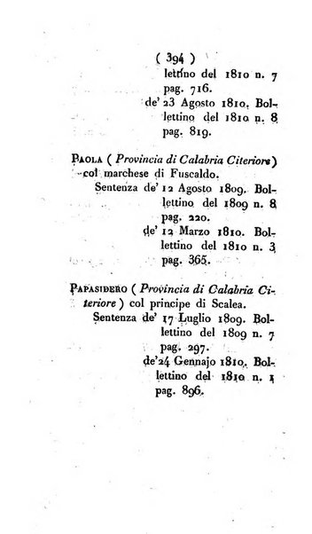 Bullettino delle sentenze emanate dalla Suprema commissione per le liti fra i già baroni ed i comuni