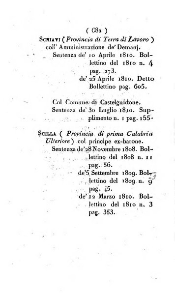 Bullettino delle sentenze emanate dalla Suprema commissione per le liti fra i già baroni ed i comuni