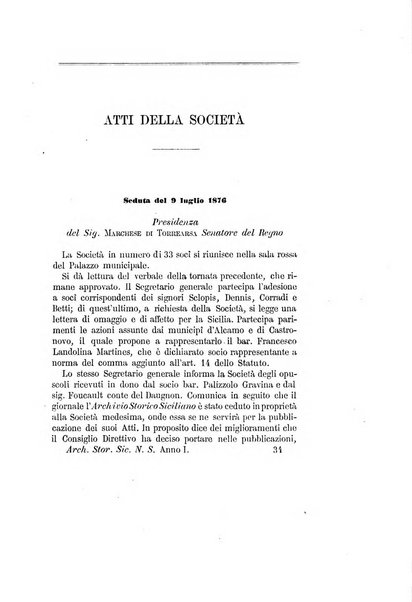 Archivio storico siciliano pubblicazione periodica per cura della Scuola di paleografia di Palermo