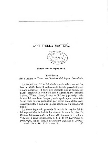 Archivio storico siciliano pubblicazione periodica per cura della Scuola di paleografia di Palermo