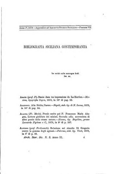 Archivio storico siciliano pubblicazione periodica per cura della Scuola di paleografia di Palermo