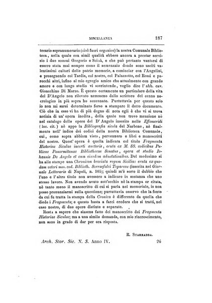 Archivio storico siciliano pubblicazione periodica per cura della Scuola di paleografia di Palermo