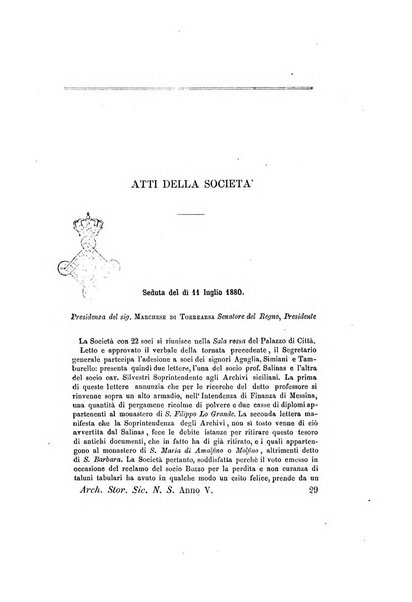 Archivio storico siciliano pubblicazione periodica per cura della Scuola di paleografia di Palermo