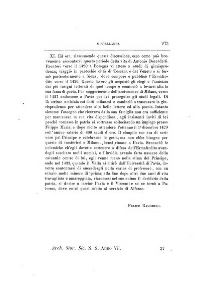 Archivio storico siciliano pubblicazione periodica per cura della Scuola di paleografia di Palermo