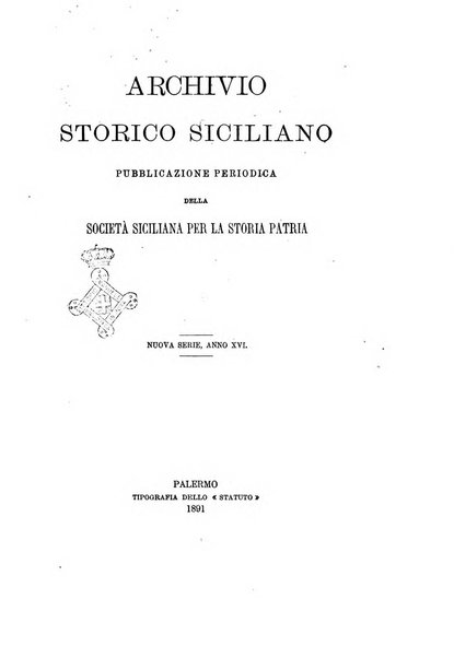 Archivio storico siciliano pubblicazione periodica per cura della Scuola di paleografia di Palermo