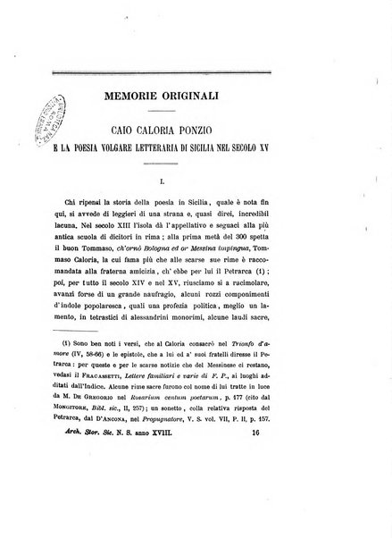 Archivio storico siciliano pubblicazione periodica per cura della Scuola di paleografia di Palermo