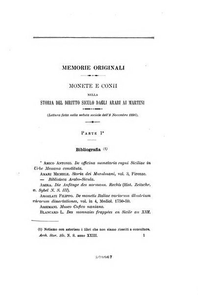 Archivio storico siciliano pubblicazione periodica per cura della Scuola di paleografia di Palermo