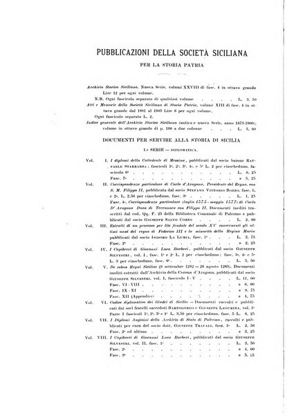 Archivio storico siciliano pubblicazione periodica per cura della Scuola di paleografia di Palermo