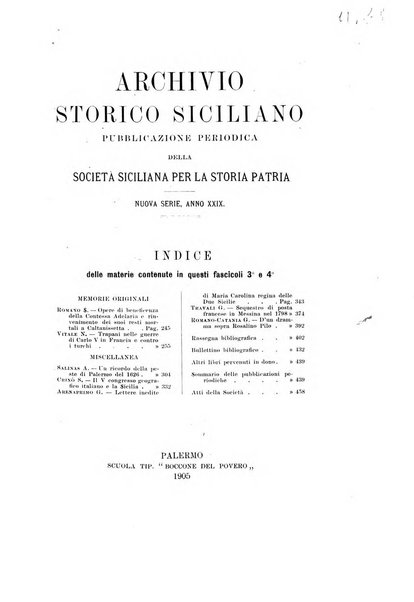 Archivio storico siciliano pubblicazione periodica per cura della Scuola di paleografia di Palermo