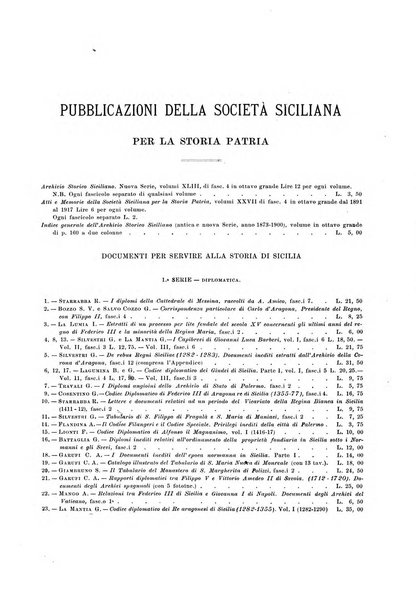 Archivio storico siciliano pubblicazione periodica per cura della Scuola di paleografia di Palermo