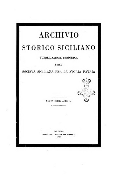 Archivio storico siciliano pubblicazione periodica per cura della Scuola di paleografia di Palermo