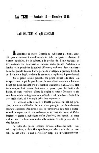 La Temi giornale di legislazione e giurisprudenza