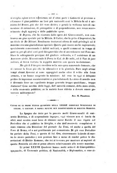 La Temi giornale di legislazione e giurisprudenza