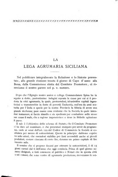 La Sicilia agricola giornale ebdomadario