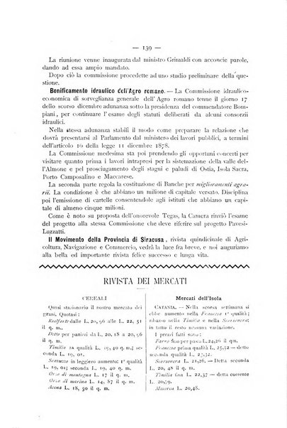 La Sicilia agricola giornale ebdomadario