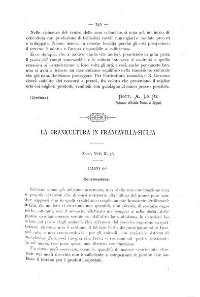 La Sicilia agricola giornale ebdomadario