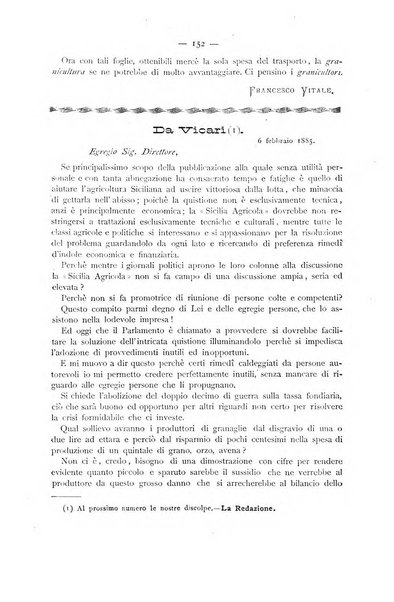 La Sicilia agricola giornale ebdomadario