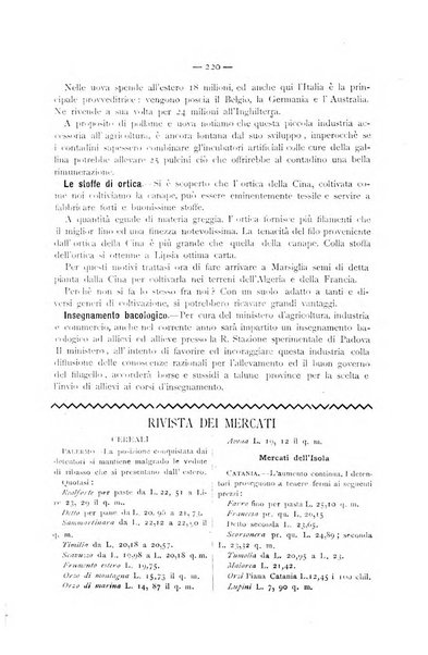 La Sicilia agricola giornale ebdomadario