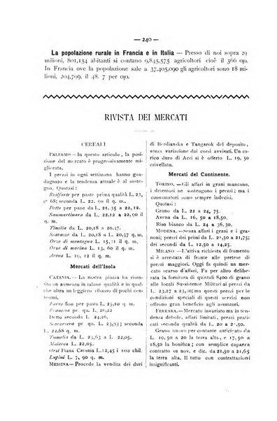 La Sicilia agricola giornale ebdomadario