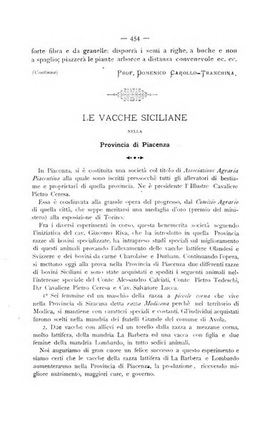 La Sicilia agricola giornale ebdomadario