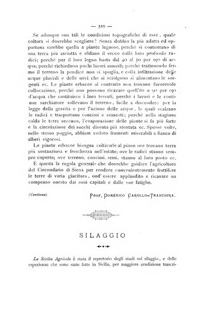 La Sicilia agricola giornale ebdomadario