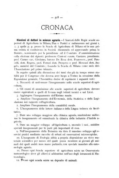 La Sicilia agricola giornale ebdomadario