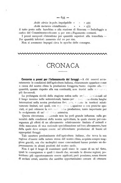 La Sicilia agricola giornale ebdomadario