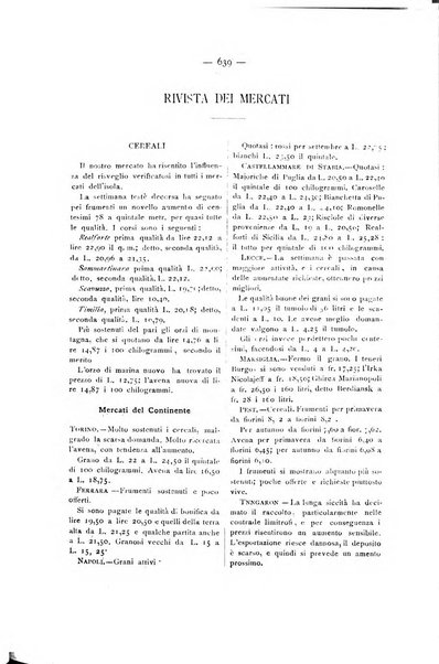 La Sicilia agricola giornale ebdomadario