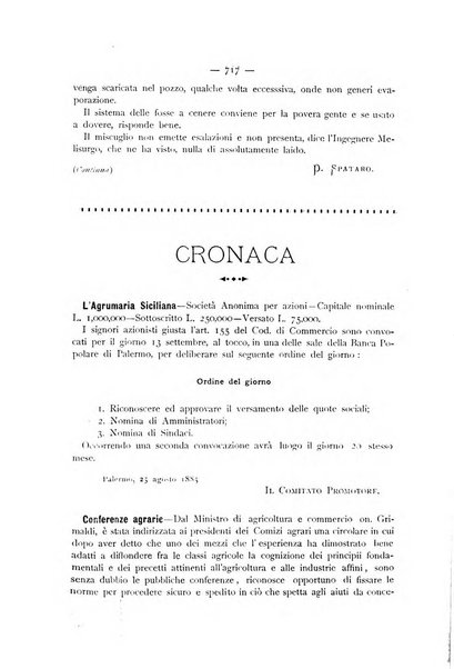 La Sicilia agricola giornale ebdomadario