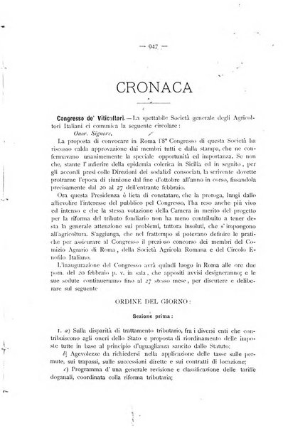 La Sicilia agricola giornale ebdomadario