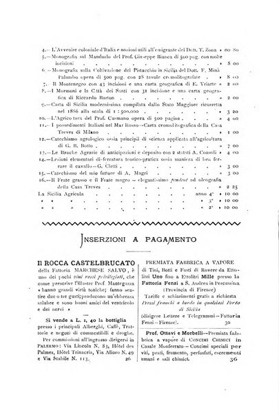 La Sicilia agricola giornale ebdomadario