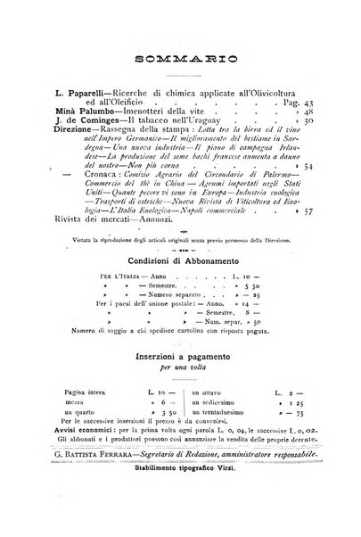 La Sicilia agricola giornale ebdomadario