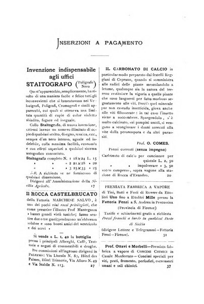 La Sicilia agricola giornale ebdomadario