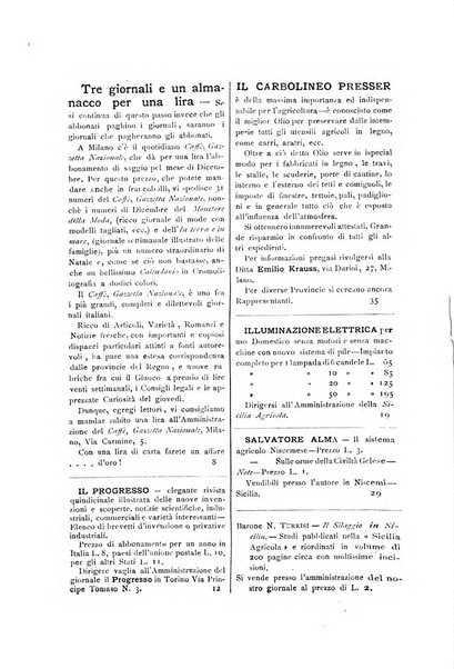 La Sicilia agricola giornale ebdomadario