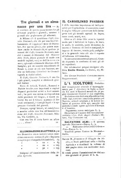 La Sicilia agricola giornale ebdomadario