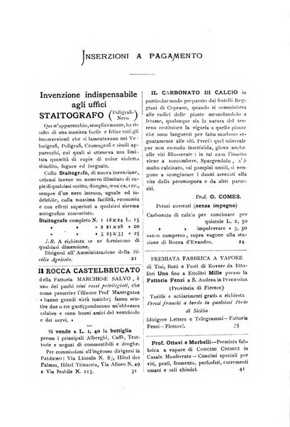 La Sicilia agricola giornale ebdomadario