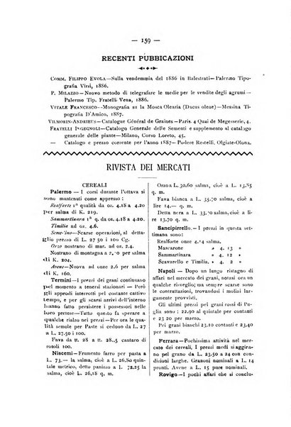 La Sicilia agricola giornale ebdomadario