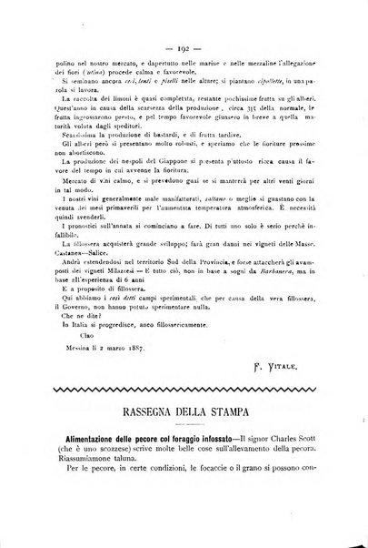 La Sicilia agricola giornale ebdomadario