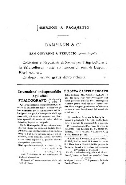 La Sicilia agricola giornale ebdomadario