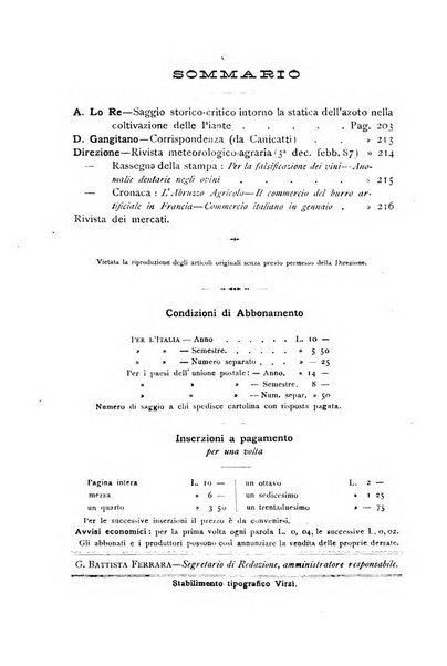 La Sicilia agricola giornale ebdomadario