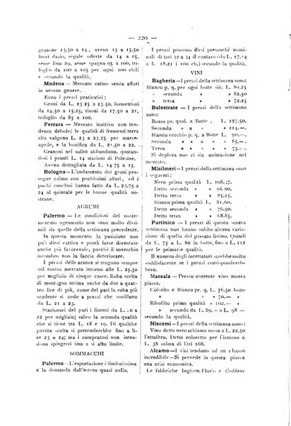 La Sicilia agricola giornale ebdomadario